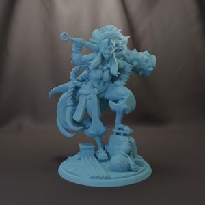 Kijo Oni Demon Barbarian Pinup NSFW / SFW Pose D&D 28mm 32mm 54mm Mini Dungeons Dragons DnD Pathfinder Tabletop Twin Goddess Monster Girl