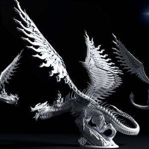Inconel Dragon Construct 28mm 32mm D&D Resin Miniature Dungeons and Dragons Pathfinder RPG Roleplaying Mini Monster Mayhem Souls of Steel 2