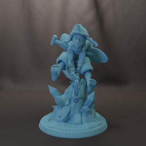 Jack Monkey Miner Minor (Kid) D&D 3D Resin Printed 28mm Miniature Dungeons and Dragons Pathfinder Tabletop Twin Goddess Display Bone Bunch