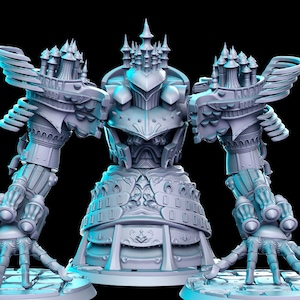 City Titan 3D D&D résine imprimée 32 mm/28 mm Donjons miniatures Dragons D&D Pathfinder présentoir de table RPG RN Estudio JRPG Vol.5
