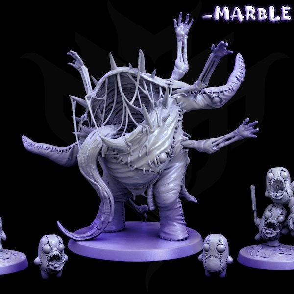 Marble Eye Abomination Adorable Nightmares Monstrous Doll Figures Miniature Dungeons and Dragons Pathfinder Mini Monster Mayhem Display/RPG