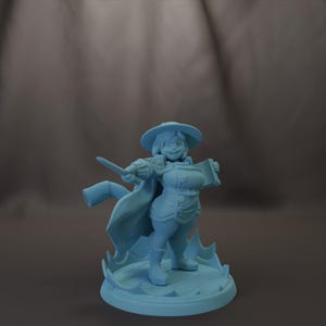 Alison Halfling Maga 28 mm 32 mm 54 mm 75 mm Estatua Miniatura de resina D&D Dungeons and Dragons Juego de rol Diosa gemela Strahdsilvania Mini