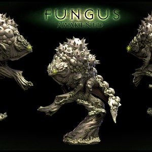 Salamandra musgosa Myconid 28mm 32mm D&D Resina Miniatura Dungeons and Dragons Pathfinder RPG Roleplaying Mini Monster Mayhem Fungo Despertado