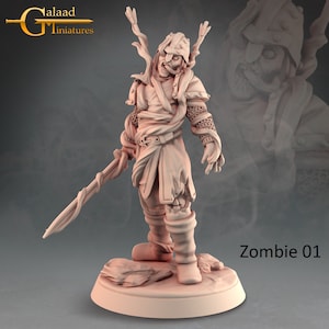 Zombie Horde Undead Horror Miniatures 32mm 28mm Resin Miniature Dungeons and Dragons Pathfinder Tabletop Mini for Display RPG Into the Woods