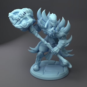 Mimic Hunter Knight Mini D&D Resin 28mm or 32mm Miniature Dungeons and Dragons DnD Pathfinder Tabletop Twin Goddess Display