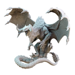 Hexarr Blue Dragon D&D Resin 28mm 32mm Miniature Dungeons and Dragons DnD Pathfinder Tabletop RPG Figure Hexy Studios Instant Encounters