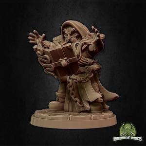 Dwarf Wizard Kamili the Summoner 28mm / 32mm D&D 3D Resin Printed Miniature Dungeons and Dragons Pathfinder Tabletop RPG Fantasy Character
