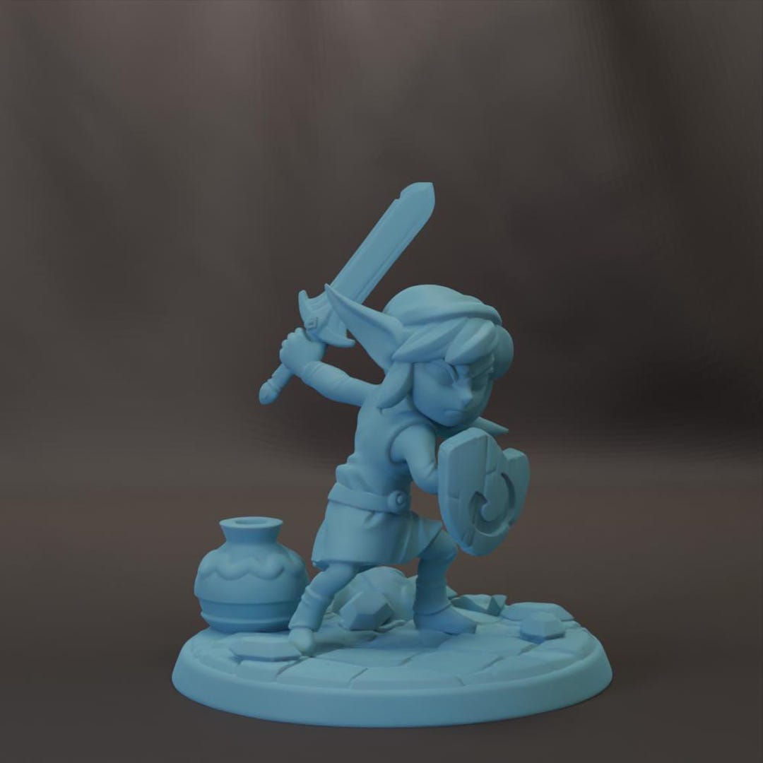 Plink and Plinkle Goblin Adventurers 28mm 32mm 54mm Mini 75mm Statue D ...