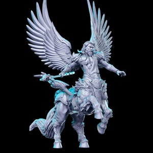 Ramuh Winged Centaur D&D Resin Printed 32mm/28mm Miniature Dungeons Dragons DnD Pathfinder Tabletop Display RPG RN Estudio JRPG Vol. 7