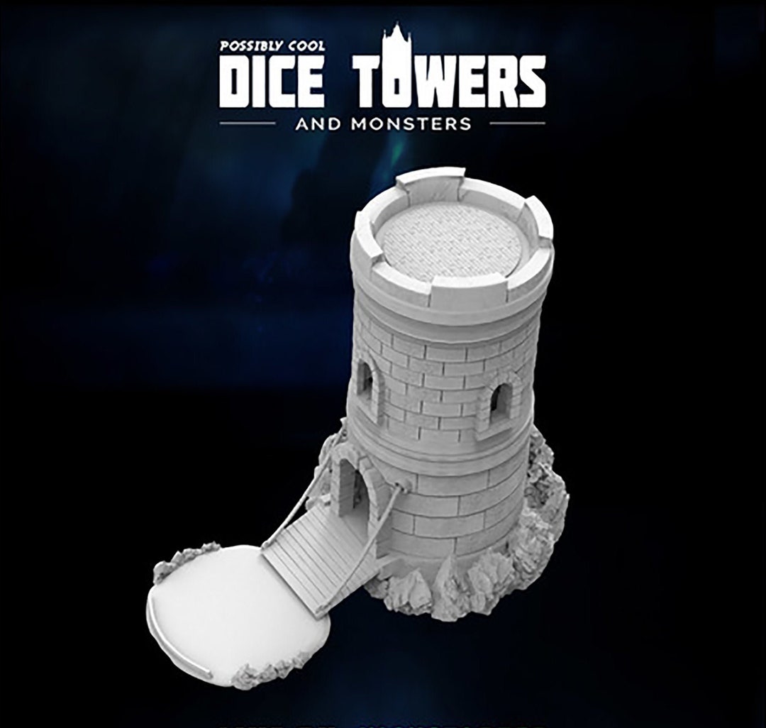 Militia Castle Dice Tower 28mm Terrain or Dice Roller D&D Scenery