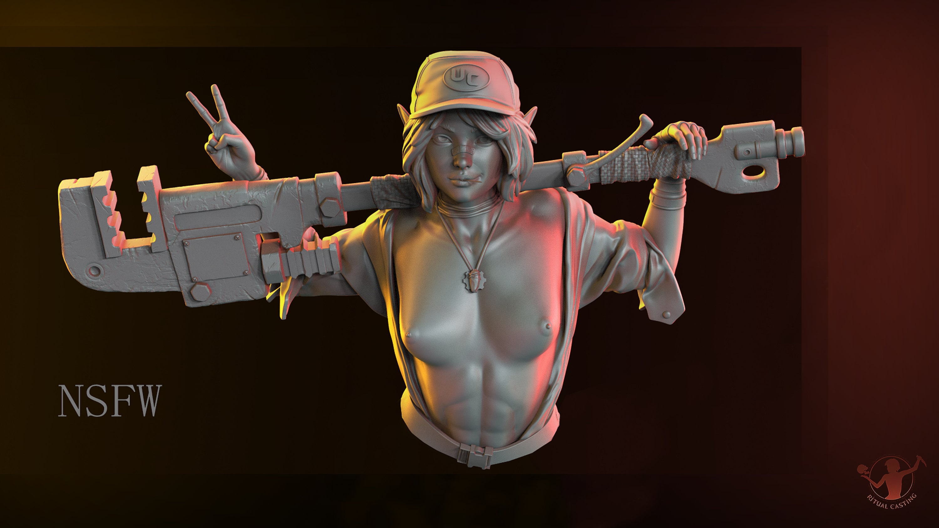 Engineered Curves 1:10 Model Bust Elf Saskia Willows NSFW (nude) and SFW  Variants Beautiful Futuristic Elven Figure Sculpt by Ritual Casting - Etsy  UK