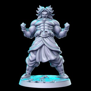 Bro Lee Jacked Anime Mini 28mm or 32mm D&D Resin Miniature Dungeons and Dragons Pathfinder RPG Roleplaying RN Estudios Minis Anime Vol 1