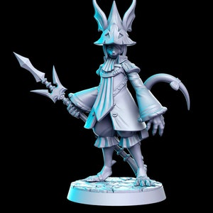 Thalil Dragoon Warrior 3D D&D Resin Printed 32mm/28mm Miniature Dungeons Dragons DnD Pathfinder Tabletop Display RPG RN Estudio JRPG Vol.5
