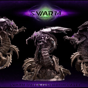 Swarm Queen Giant Insect 28mm o 32mm D&D Resina Miniatura Dungeons and Dragons Pathfinder RPG Juego de rol Mini Monster Mayhem Swarm Vol 2