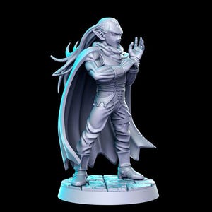 CT Magus Dark Mage 28mm 32mm D&D Resin Miniature Dungeons and Dragons Roleplaying RN Estudio JRPG Vol 21