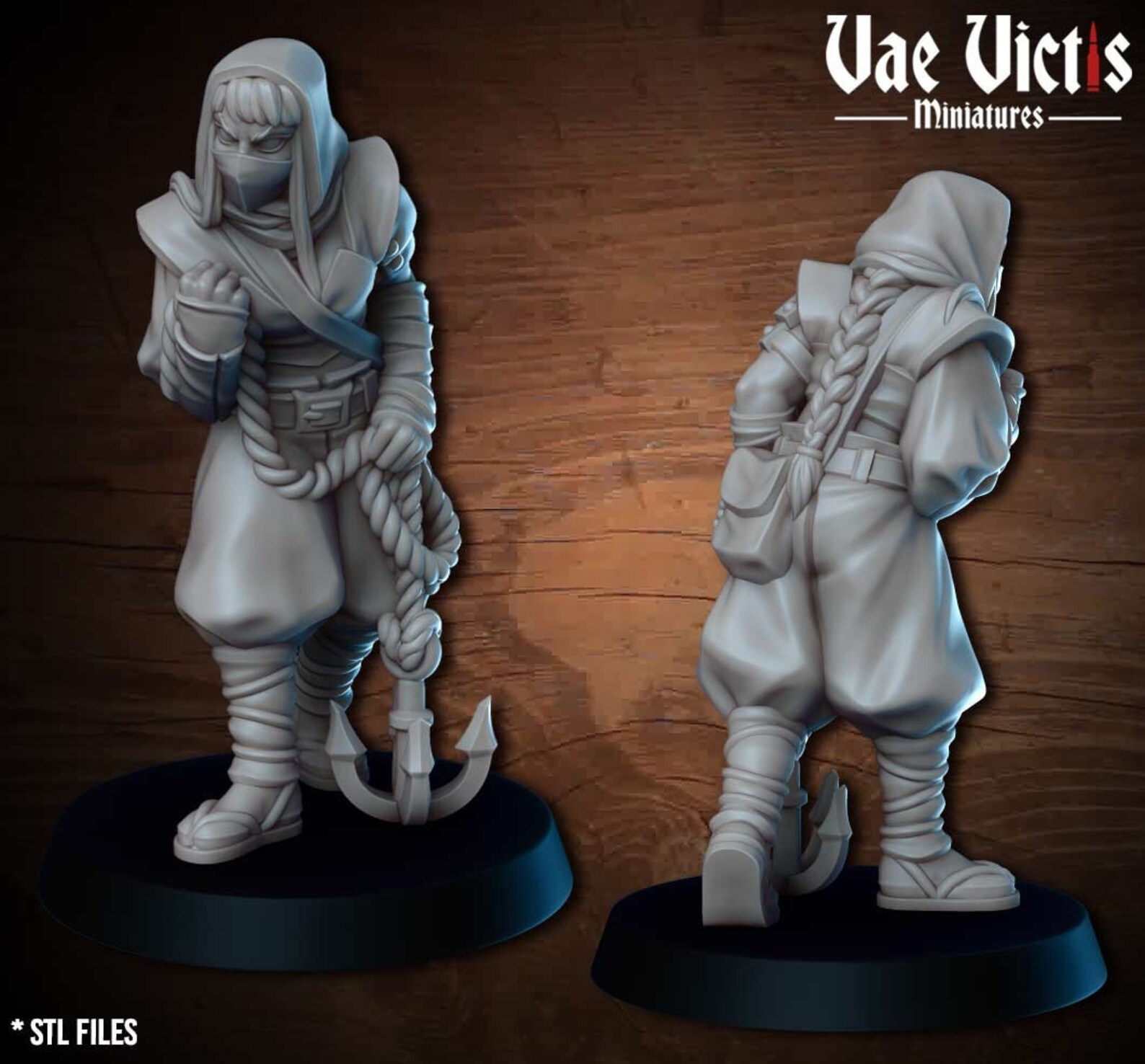 Female Hook Thief 28mm or 32mm D&D 3D Resin Print Miniature Etsy