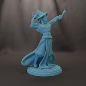 Estatua de Mr. Universe de 28 mm, 32 mm, 54 mm o 75 mm de Buff Wizard, miniatura de resina para D&D, juego de rol de Dungeons and Dragons, Twin Goddess Beastfolk Mini