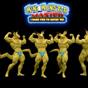 Swollchu Poke Master! 3D Printed Resin Miniatures D&D Dungeons and Dragons DnD Pathfinder, Tabletop RPG Mini Monster Mayhem