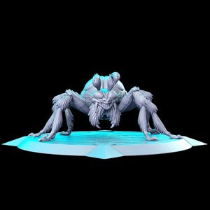Araña grande, arácnido peludo, insecto de dibujos animados, 28 mm, 32 mm, miniatura de resina para D&D, juego de rol de mazmorras y dragones, RN Estudio Western 8