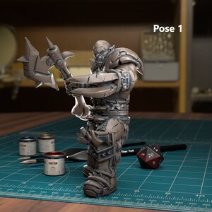 Orc Barbarians 28mm or 32mm D&D Resin Miniature Dungeons and Dragons Pathfinder RPG Roleplaying TytanTroll Minis