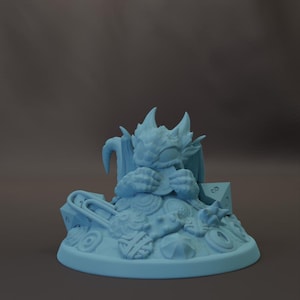 Penny Adorable Tiny Dragon Hoard 28mm D&D Resin Printed Mini Dungeons and Dragons Pathfinder Tabletop Twin Goddess Display RPG School Daze