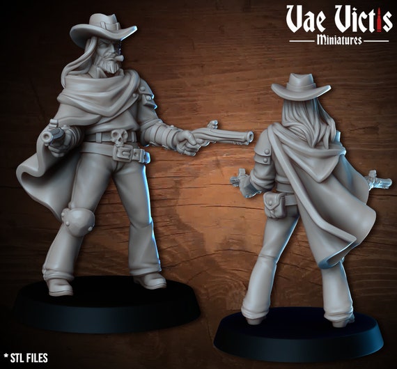 Wild West Miniature Bundle - 3D printed tabletop gaming Wild West