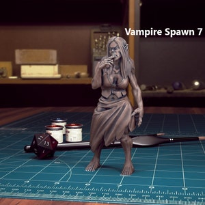 Vampire Spawn (7 - 12) 28mm or 32mm D&D Resin Miniature Dungeons and Dragons Pathfinder RPG Roleplaying TytanTroll Minis