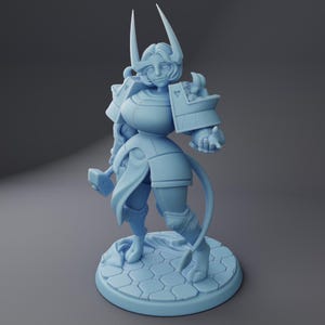 Dahlia Tiefling Reforged Human 28mm 32mm 54mm Mini or 75mm Statue D&D Resin Miniature Dungeons Dragons Roleplaying Twin Goddess Full Party 2