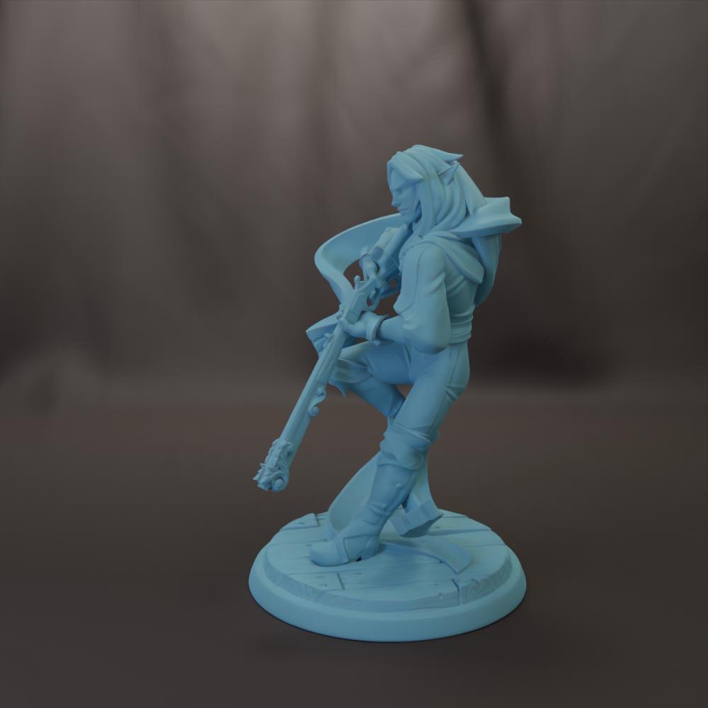 Ael Astral Elf Rifleman by Twin Goddess 28mm 32mm 54mm Mini or 75mm ...