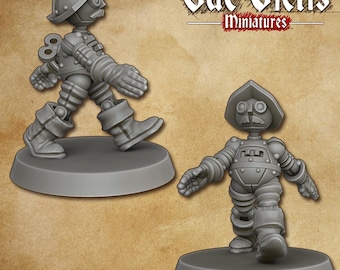 Soldado de plomo Constructs 28 mm 32 mm D&D Resin Miniature Dungeons and Dragons Pathfinder Tabletop Roleplaying Vae Victis Fairy Realm Character