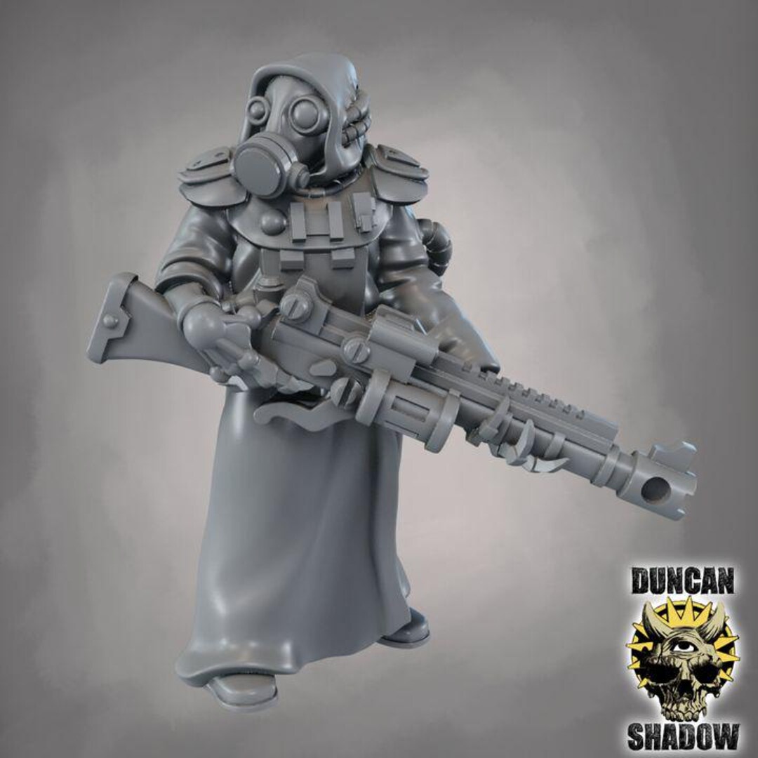 Mechanics of Mars Plague Gas Mask Martian Torque 28mm or 32mm D&D Resin ...