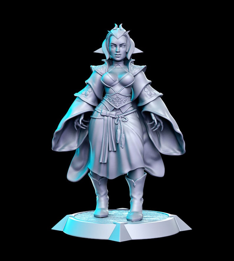 Roysia Female Mage 28mm or 32mm D&D Resin Miniature Dungeons and ...