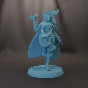 Gidae Moth Girl 28mm, 32mm, 54mm, or 75mm D&D Resin Miniature Dungeons and Dragons DnD Pathfinder Tabletop Twin Goddess Display Beastfolk