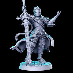 Percival Steampunk Knight 28mm ou 32mm D&D Résine Miniature Donjons et Dragons Pathfinder RPG Jeu de rôle RN Estudios Minis JRPG Vol 16