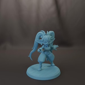 Prissy Robo-Golem Maker Goblin 28mm 32mm 54mm Mini or 75mm Statue D&D Resin Miniature Dungeons and Dragons Roleplaying Twin Goddess Golems