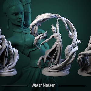 Water Master Bender Harz Mini 28 mm 32 mm und 75 mm Waagen Dungeons and Dragons Pathfinder Tabletop Display RPG Weißer Werwolf Wirtshaus
