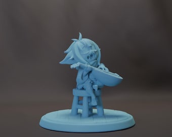 Gaz Goblin Bard Female Mini D&D Resin 28 mm 32 mm 54 mm Miniatura Dungeons and Dragons DnD Pathfinder Tabletop Twin Goddess Display lub RPG