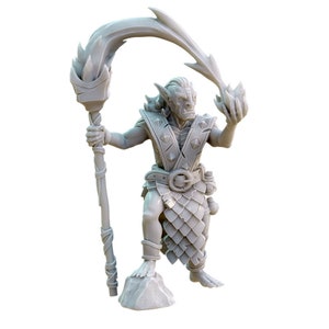 Goblin Shaman D&D Mini Resin 28mm or 32mm Miniature Dungeons and Dragons DnD Pathfinder Tabletop RPG Figure Hexy Studios Instant Encounters