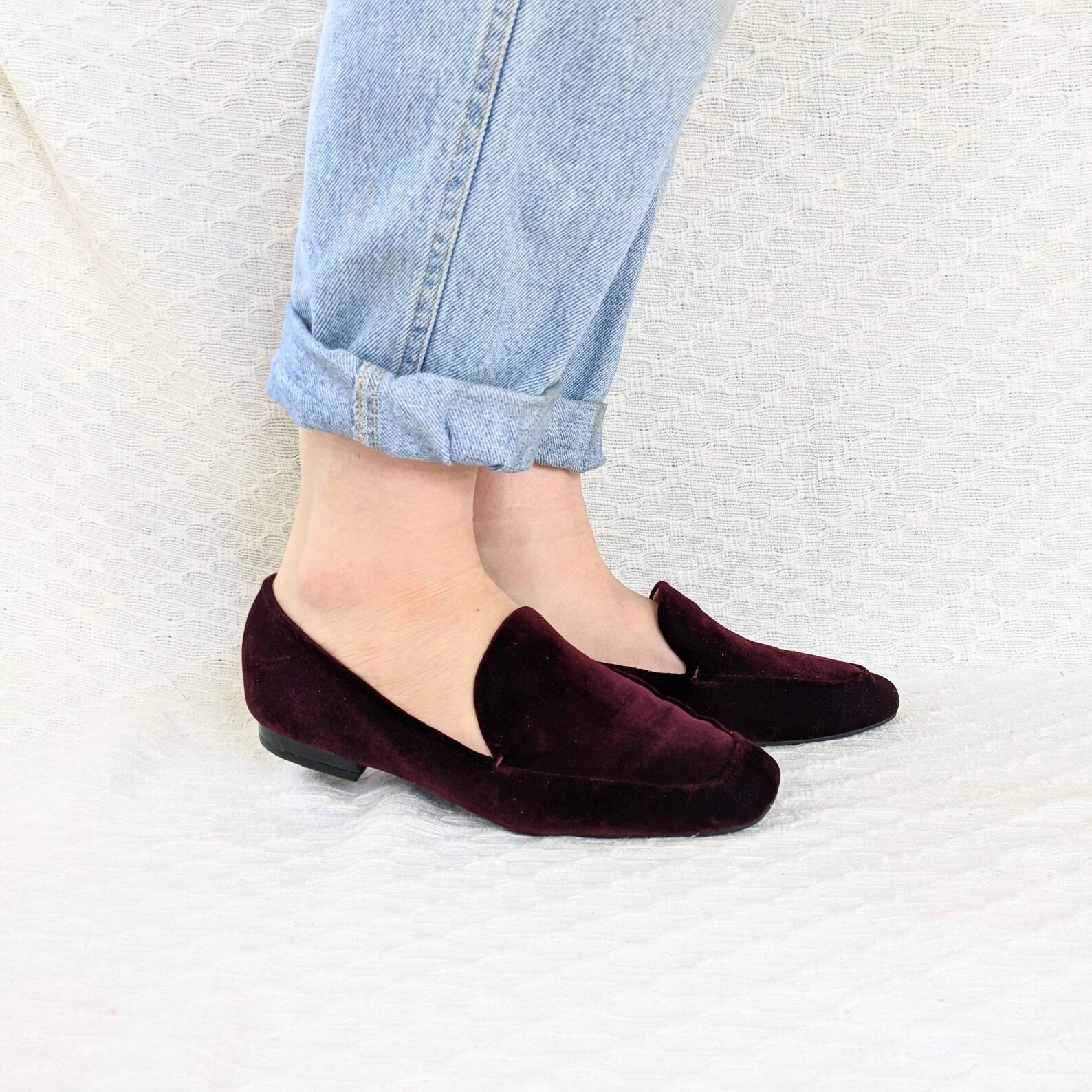 Velvet Loafers Women's Au size 8 Etsy