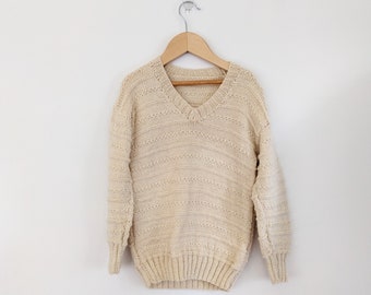 Size 6-7 kids Cream Knit