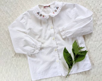 Embroidered Collar Blouse kids size 4