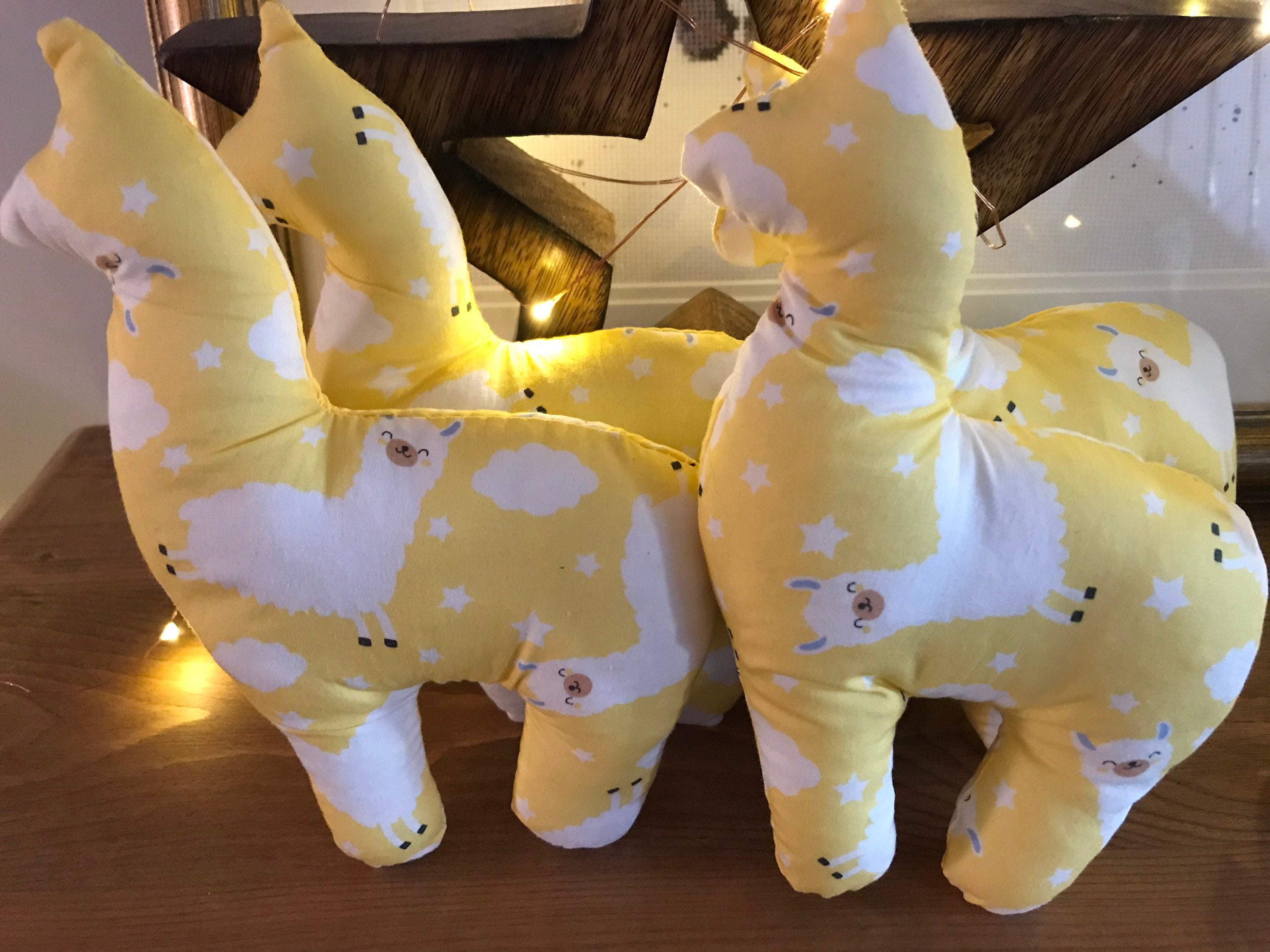 Yellow Llama Etsy UK