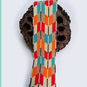 Fall Seed bead bracelet pattern, Peyote stitch handmade beaded jewelry pattern, perfect for beaded bracelet, bookmark or cuff