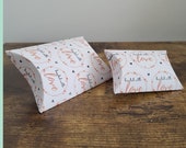 Beaded with Love Pillow Box Print at home Template, 2 sizes, handmade unique gift box, DIY Gift wrapping for beaded earrings and jewelry