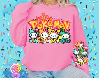 Pokemon, Hello Kitty, pikachu- Toddler, Youth and Adult • Graphic DTF T-Shirts & Sweaters