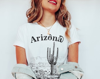Arizona Shirt - Kaktus Shirt - Vintage inspiriertes T-Shirt