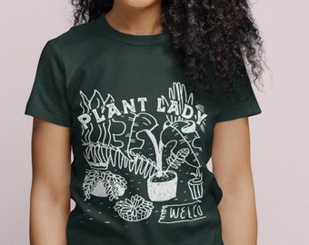 Plant Lady Shirt -Plant Mom Shirt - Retro Plant Lady - Plant Mom Gift - Funny Plant Shirt - Plant Lover Shirt - Chemise de jardinage