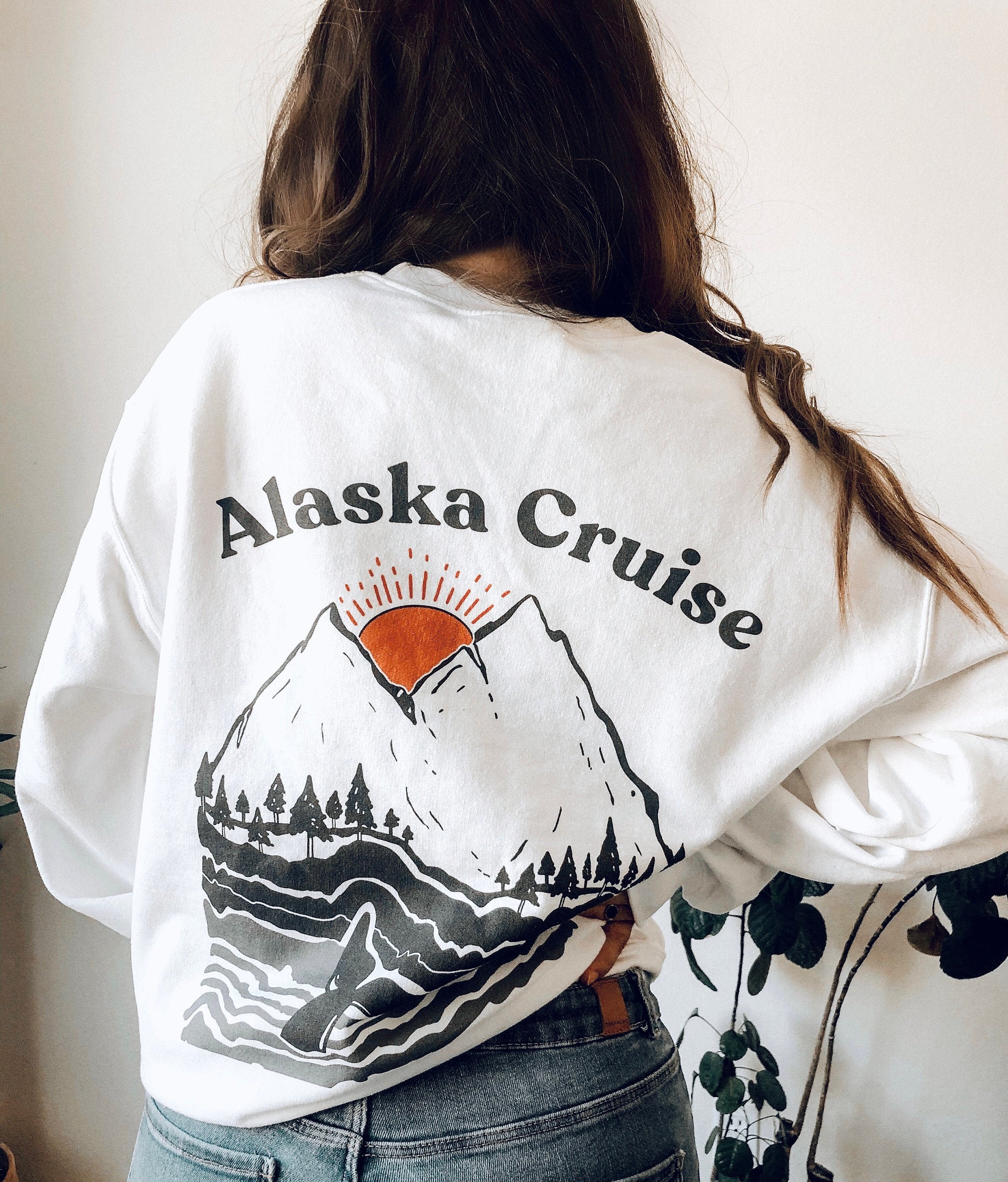 Alaska Cruise Sweatshirt Alaska Sweatshirt Nature | Etsy