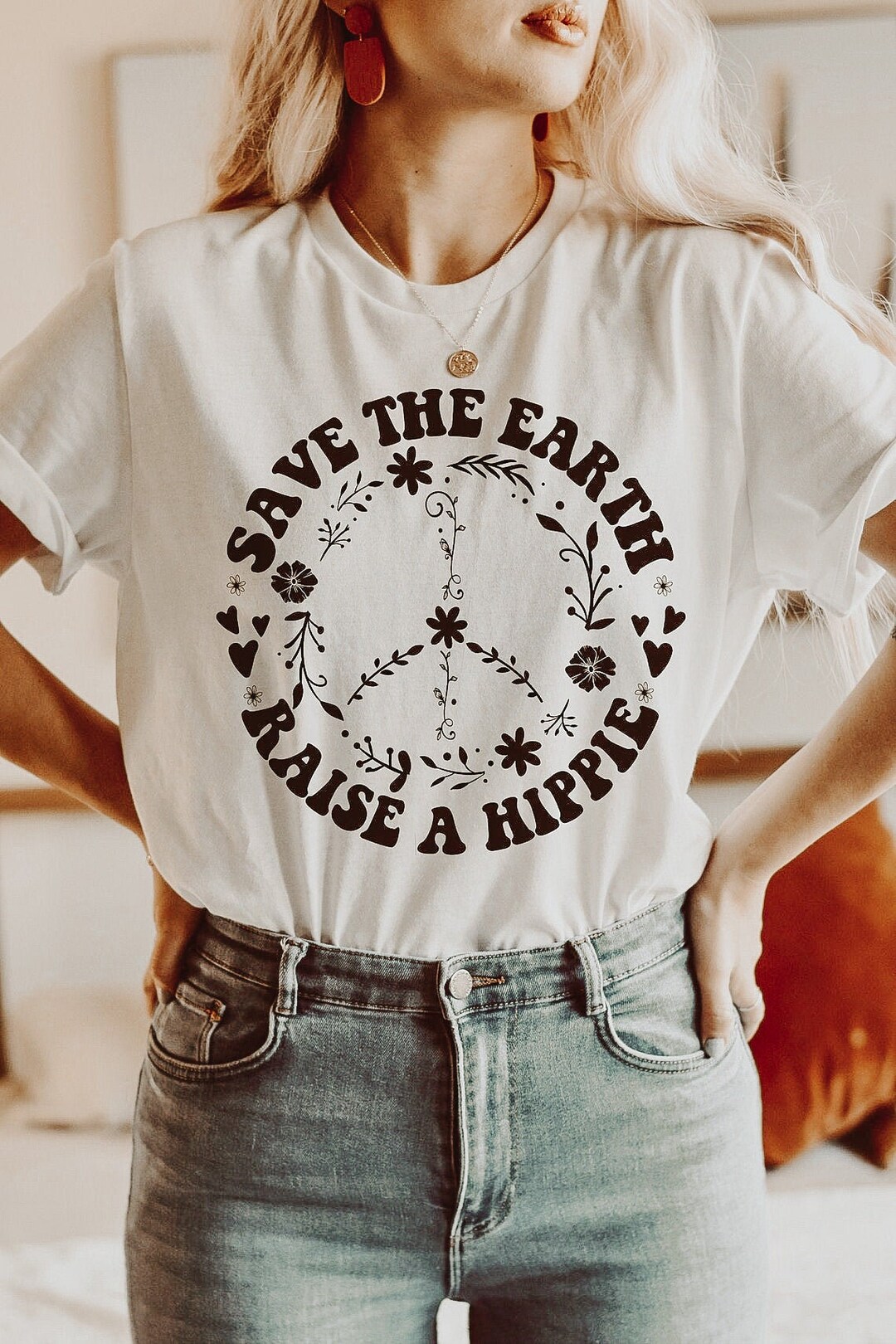 Save the Earth Raise a Hippie Retro Shirt Hippie Shirt - Etsy