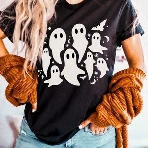 Spooky Ghosts T Shirt Chemise dHalloween Chemise dHalloween pour femme image 3